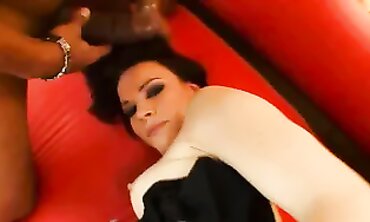 Ebony Lesbian Threesome - Curvy Girls Share Sex Toys
