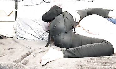 Hot MILF Pegs Her Husband's Ass With Strap-On - Couple Sex Play