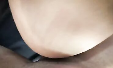 Sister's Booty - Big Butt Sister Rides Little Brother In A Hot Car