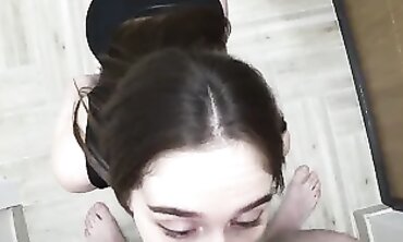 Deepthroat Blowjob Queen - Expert Mouth Job with Deep Thrilling Oral Sex Action