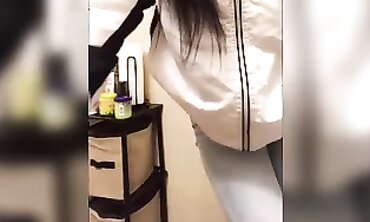 Granny's Bath Time - Elderly Woman Soaks in Bathtub
