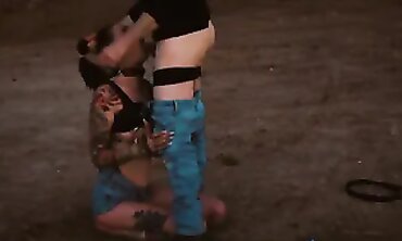 Tall & Curvy Blonde Bomb Shell - Public Masturbation in Nature
