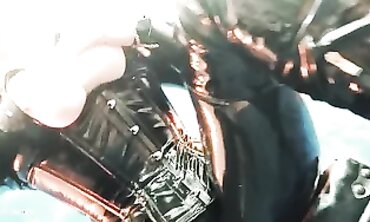 Bondaged Babe's Vinyl-Clad Ass Gets Dominated by Her Master - Chastity Videos