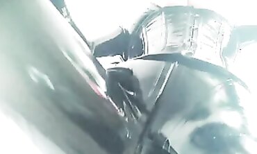 Bondaged Babe's Vinyl-Clad Ass Gets Dominated by Her Master - Chastity Videos
