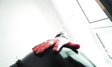 Bondaged Babe's Vinyl-Clad Ass Gets Dominated by Her Master - Chastity Videos