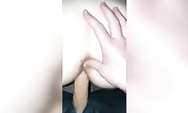 9-Inch Monster Dildo Rides Husband's Face - Sex Toy Review by HotWife