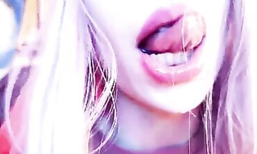 College Girl's Close Up Lip Job - Blowjob POV with Big Dick & Deepthroat