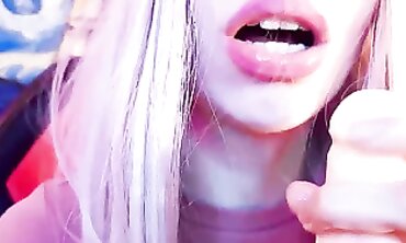 College Girl's Close Up Lip Job - Blowjob POV with Big Dick & Deepthroat
