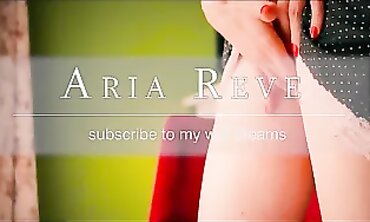 Aria's MILF Moment: Close-Up Milk Bath & Teasing Pussy Play