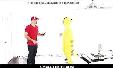 Slender Young Pokemon Pikachu barely legal Yr Elder Caught Pounded By Massive Cock
