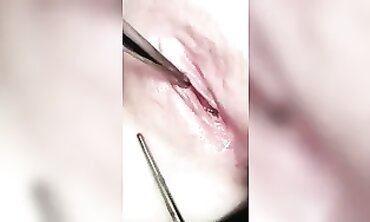 Exploring Intimate Spaces - Close-up View of Female Peehole