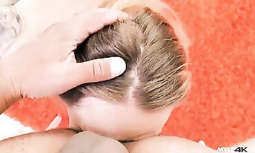 Point-of-View" Blowjob with Big Orb Eyes Girlfriend - POV BJ With Eye Contact & Facial cumshot