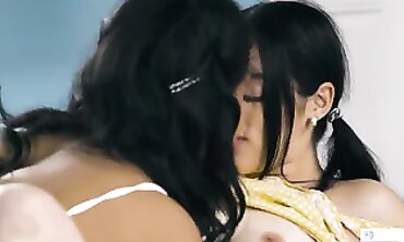 Lesbian First-Timers Share Intimate Moments in Nature - Vanesssa Sky & Alexa Nova