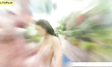 Meat-Lover's Delight: Big Boobed MILF Gets Picked Up For A Wild Ride