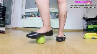 High Heels Ballerina Dances in Knee High Socks with Fruity Feet