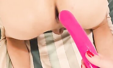 Hot Wife Jerking Off Her Husband's Dick While He Watches Porn - POV