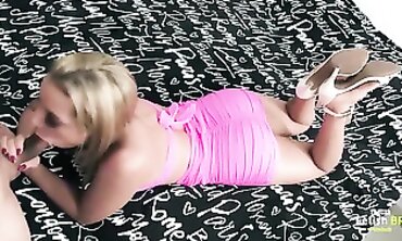 Blonde Bombshell Facesitting & Ass-to-Mouth Anal Play with Huge Dildos in HD
