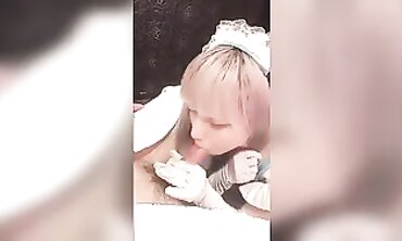 Chinese-Idol Mayuka's Erotic Roleplay - Sexy Cosplayer BJ & Lotion Massage