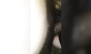 POV Brunette Slut Takes BBC From Belly To Mouth