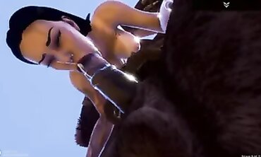 Queen's Wild Anal Double Penetration With Minotaur Guards