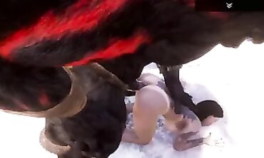 Queen's Wild Anal Double Penetration With Minotaur Guards