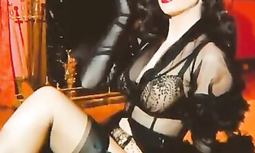Ultimate Pinup Princess in Stockings and High Heels