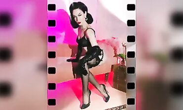 Ultimate Pinup Princess in Stockings and High Heels