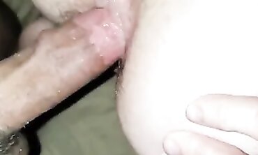 Amateur Girlfriend's First Anal Experience: Hairy Pussy & Creampie