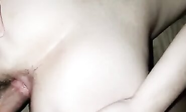 Amateur Girlfriend's First Anal Experience: Hairy Pussy & Creampie