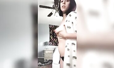 Brunette MILF Mommy Strips and Dances for You
