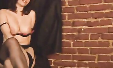 Redhead Femme Fatale in Lingerie Masturbates