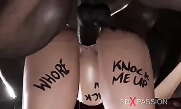 Tight Blonde College Babe Takes Big African Cock