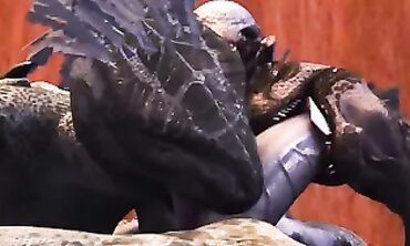 Argonian SFM Compilation: Blowjob, DP & Threesome