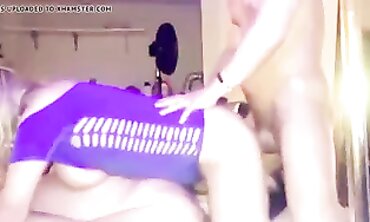 Blonde MILF Ex-Wife Threesome While Husband Licks Her Pussy