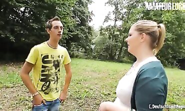 DEUTSCHLAND REPORT: Plus-Size German Anna K. Public Hardcore Fuck