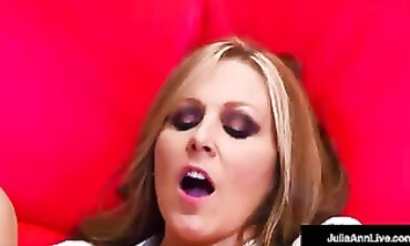 Julia Ann's Busty MILF Teacher Gives a college girl a Class