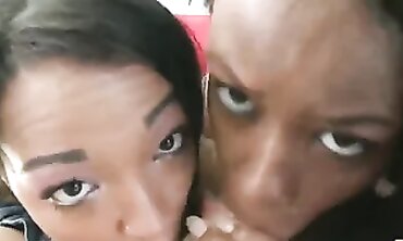 Mia Pervcity: Ebony Threesome with Deep Throat and Massive Cumshot