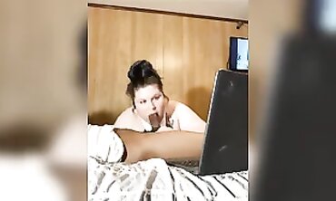 BBW Slut Takes a Deep Throat BBC