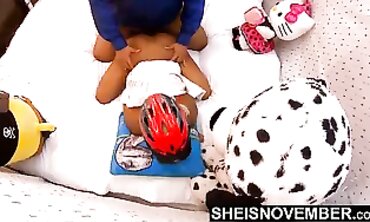 Ebony Blonde Repays Broken Keyboard Favor With Hardcore Sex