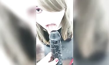 GF Deepthroats Sissy in Amateur BBC Action