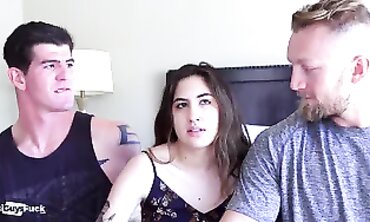 Bryce Dominates Veronica and Guy in a Sweaty Threesome