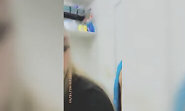 Petite Blonde Gets Interracial Fuck in Mall Restroom