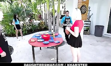Lusty Stepparents Teach Their Daughters-in-Law a Lesson