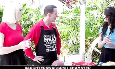 Lusty Stepparents Teach Their Daughters-in-Law a Lesson