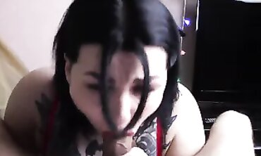 Brunette GF Offers Anal Creampie After Smoking