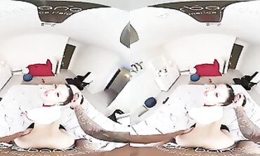 VR Hardcore: Curious Asian Beauty Explores Your Sausage