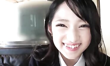 Stunning Japanese College Girl Performs Amazing Blowjob