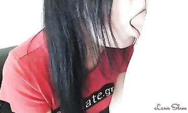 Greek Milf Lana Slave Gets a Facial Cumshot for Valentine's Day