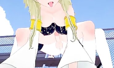Futa Esdeath and Leone Get Pounded in Koikatsu
