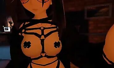POV: Naughty Animated Doll Gives a Dirty Lapdance in VRChat